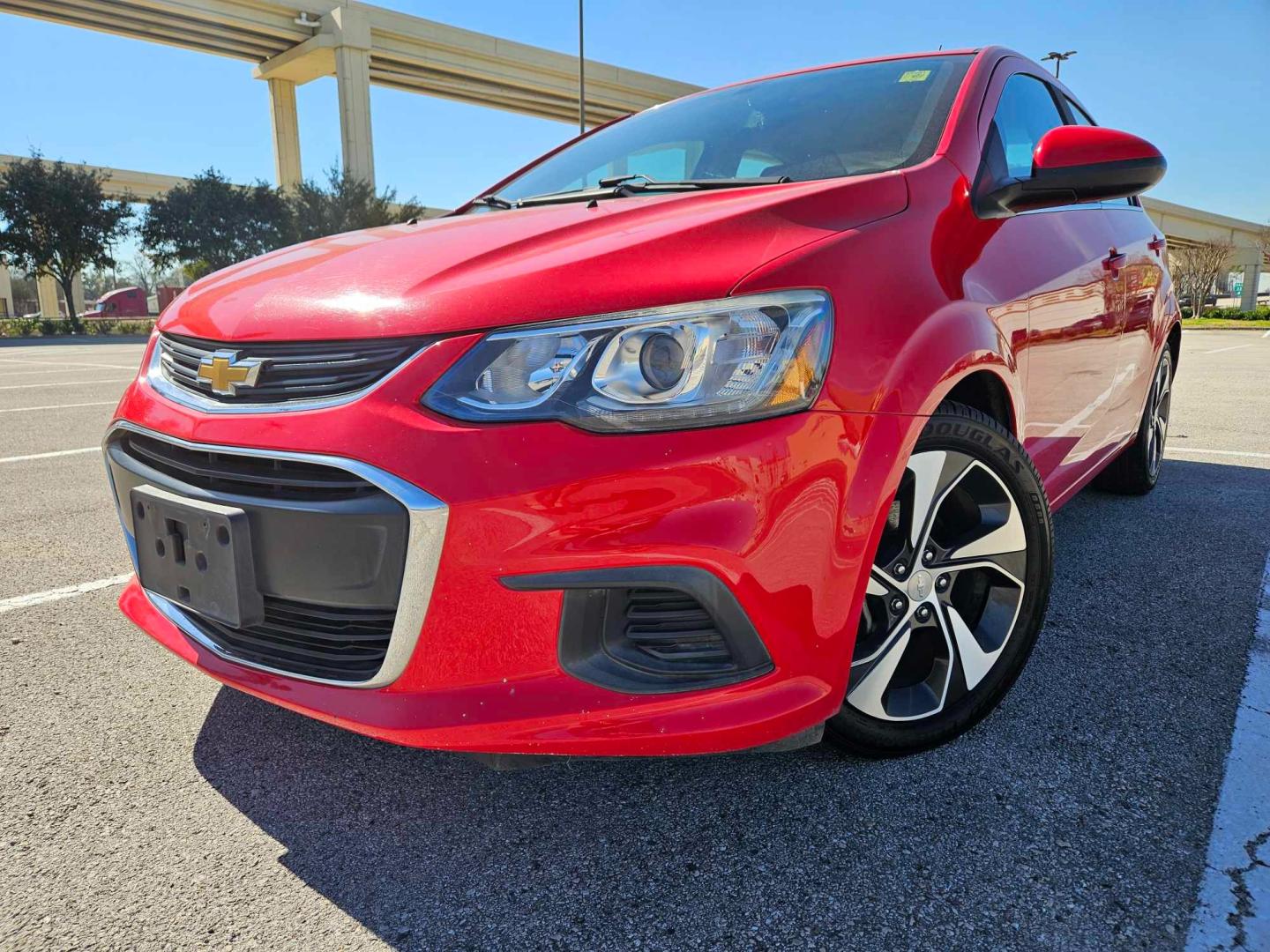 2017 Red Chevrolet Sonic (1G1JF5SB7H4) , located at 5005 Telephone Rd., Houston, TX, 77087, (713) 641-0980, 29.690666, -95.298683 - Photo#0